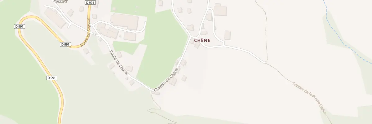 Plan du 6 Che de Chêne à Chanay