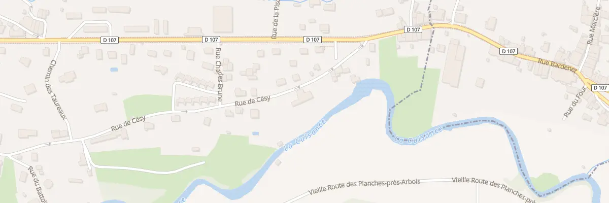 Plan du 11 Rue de Césy à Arbois