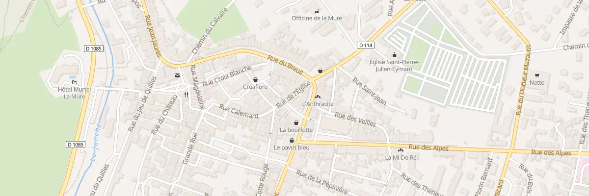 Plan du 10 Rue de l’Eglise à La Mure