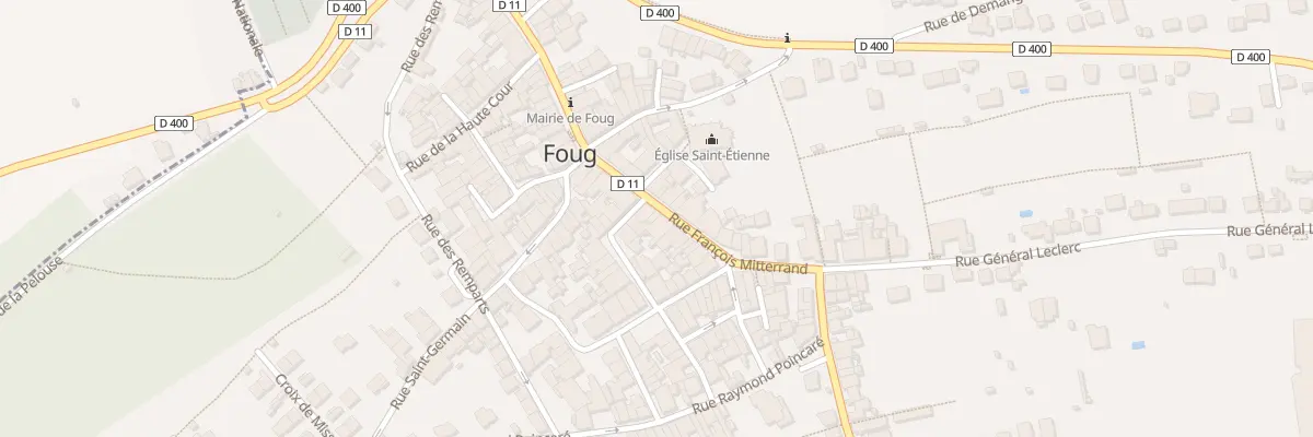 Plan du 25 Rue François Mitterrand à Foug