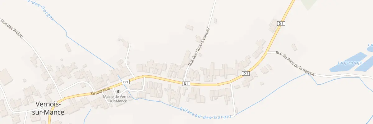 Plan du 1 Rue des Noyers Vanney à Vernois-sur-Mance