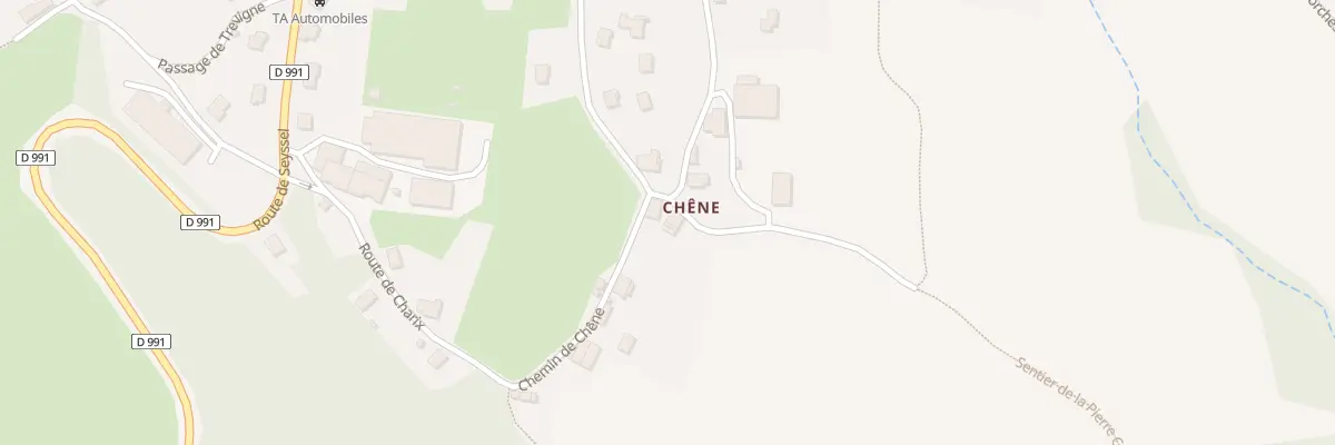 Plan du 8 Che de Chêne à Chanay