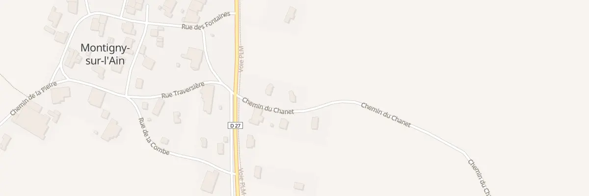 Plan du 5 Chem du Chanet à Montigny-sur-l’Ain