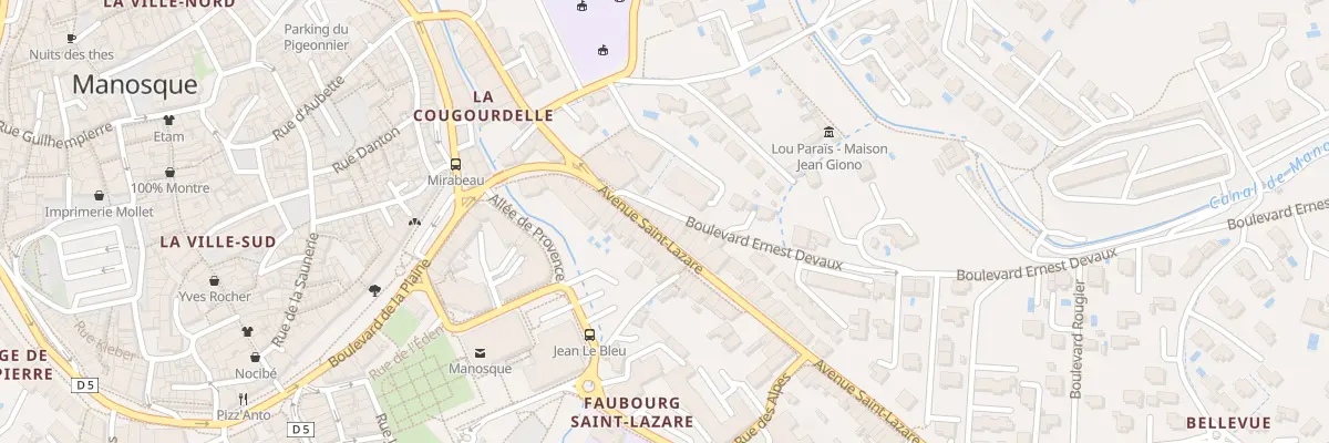 Plan du 15 Av Saint Lazare à Manosque