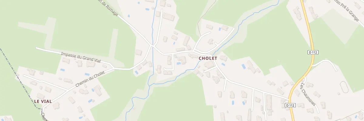 Plan du 305 Che du Cholet à Herbeys