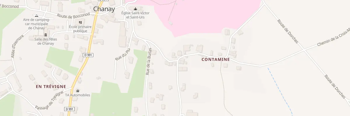 Plan du 3 Che de Contamine à Chanay