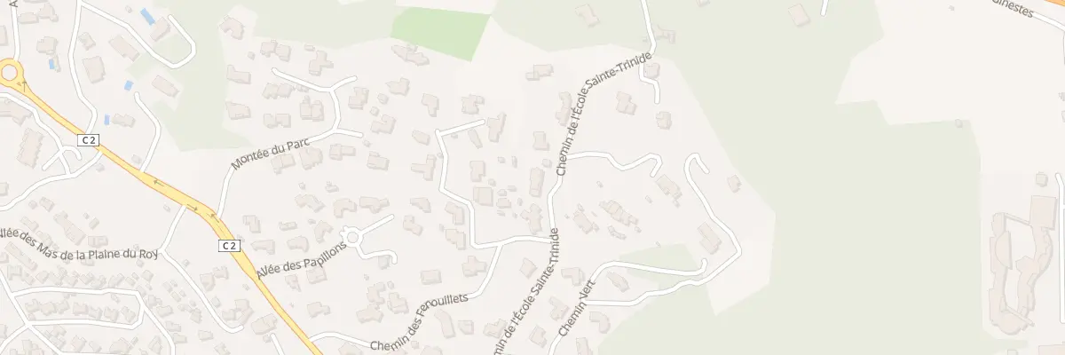 Plan du 297 Che Carrerade Ecole St Trinide à Sanary-sur-Mer