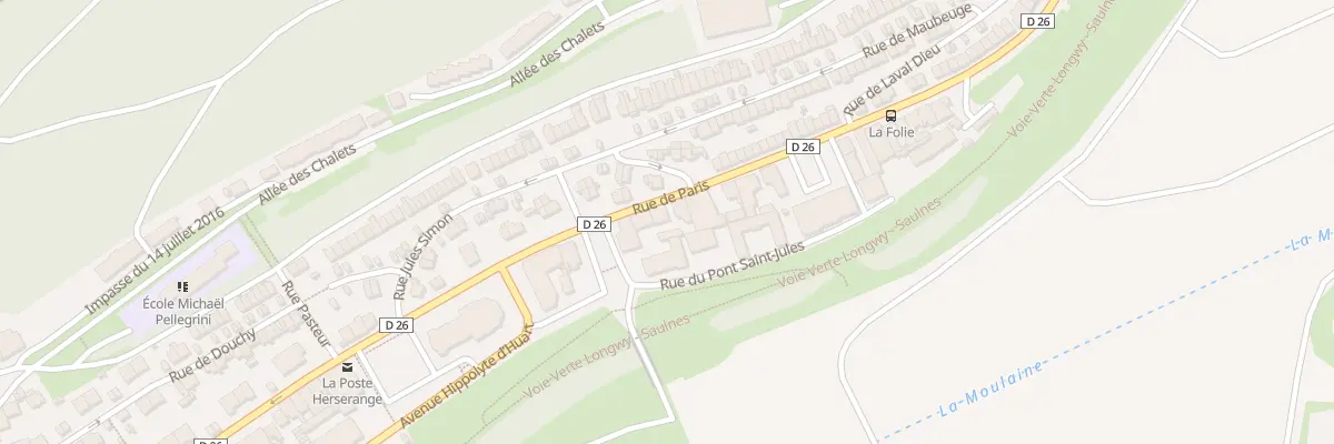 Plan du 140 Rue de Paris à Herserange