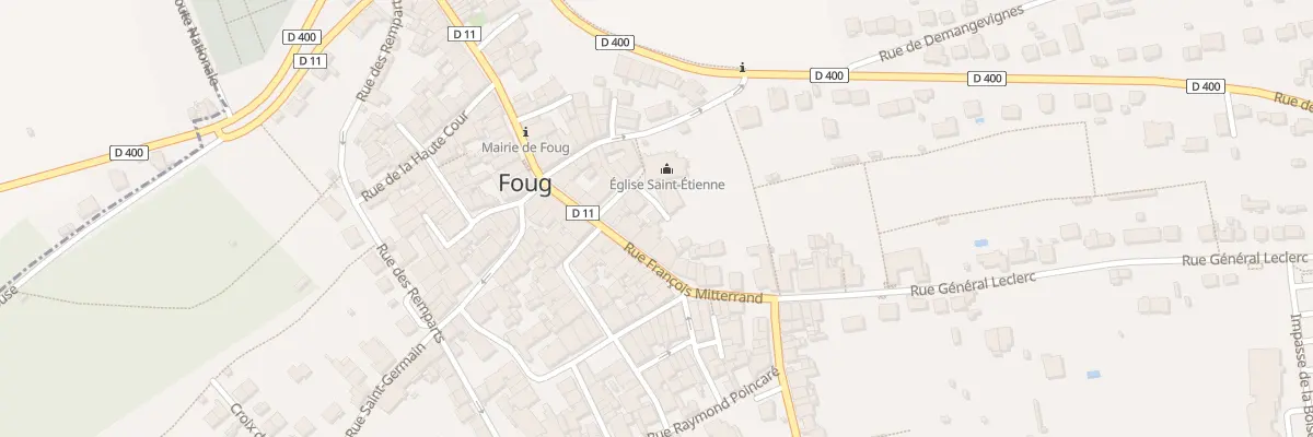 Plan du 6 Rue Prosper Boucher à Foug