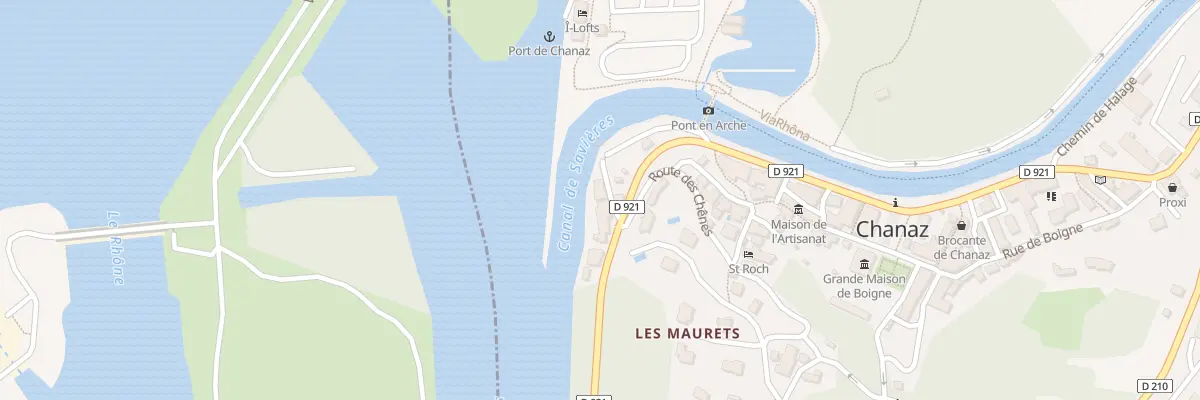 Plan du 132 Rue de la passerelle à Chanaz