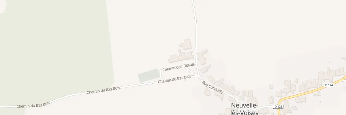 Plan du 10 Che des Tilleuls à Neuvelle-lès-Voisey