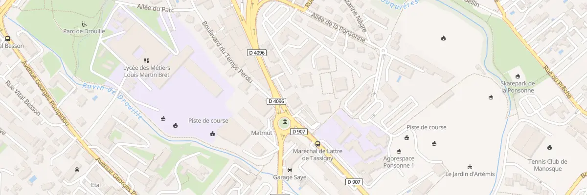 Plan du 77 Av Jean Giono à Manosque