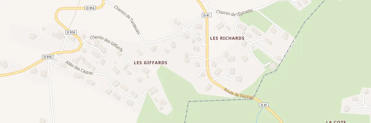 Plan du 584 Rte de Nances à Novalaise