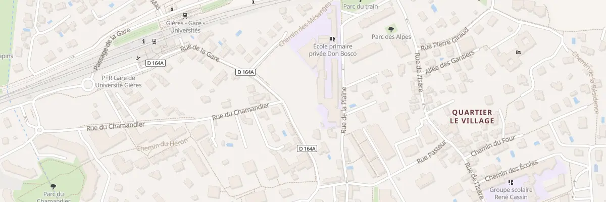 Plan du 8 Rue de la Gare à Gières