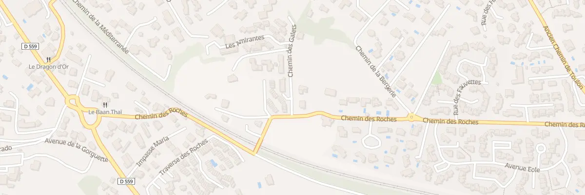 Plan du 76 Les Amirantes Chem des Roc à Sanary-sur-Mer