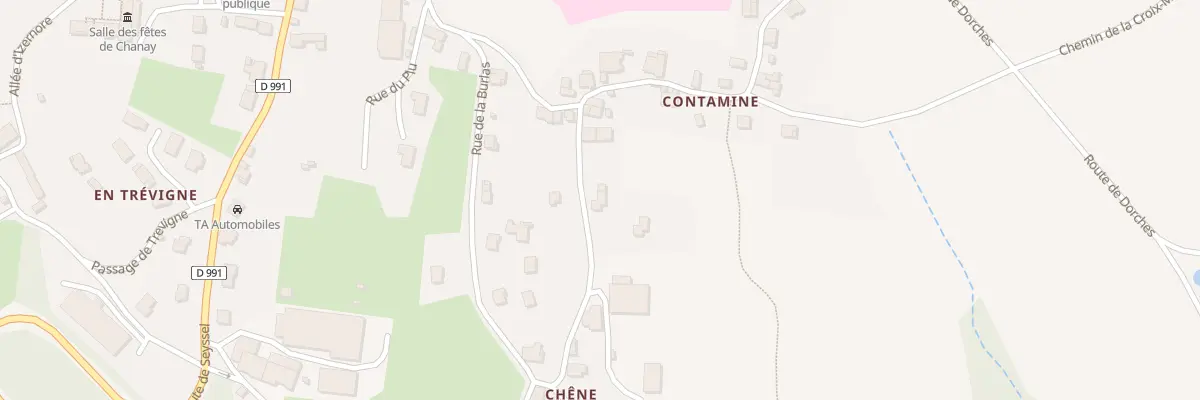 Plan du 4 Che de Contamine à Chanay