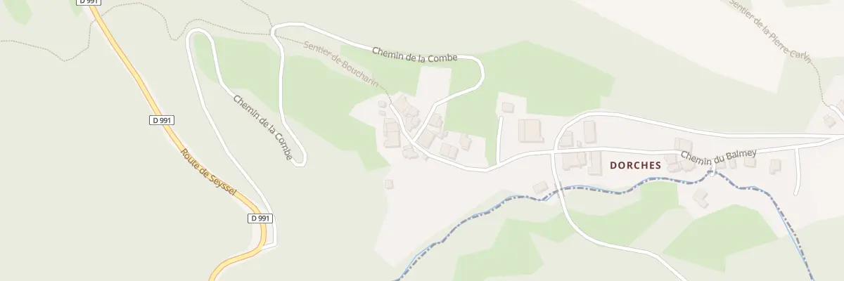 Plan du 12 Che de la Combe à Chanay
