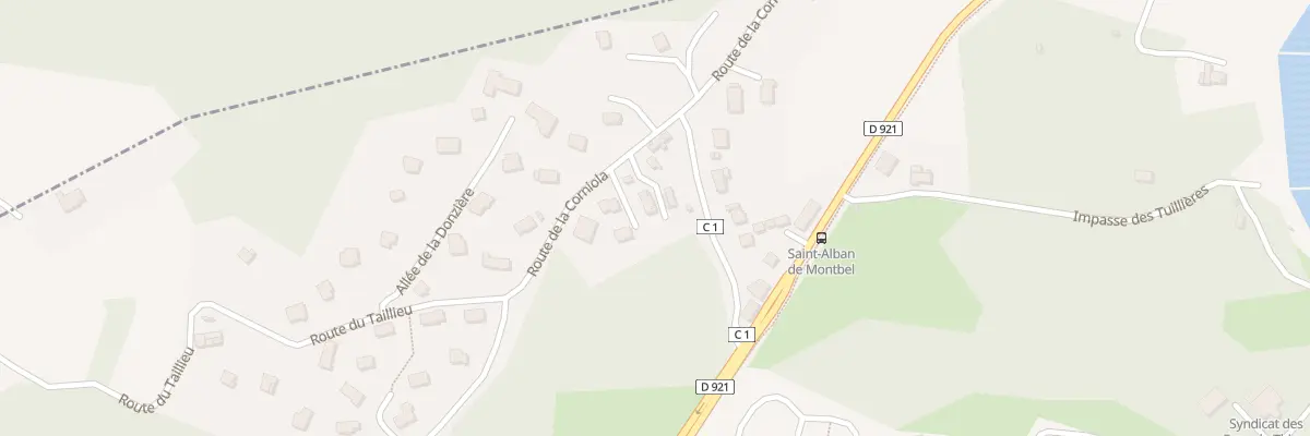 Plan du 429 Rte de la Corniola à Saint-Alban-de-Montbel