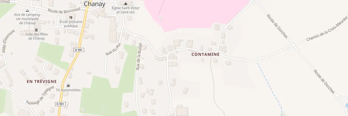 Plan du 8 Che de Contamine à Chanay