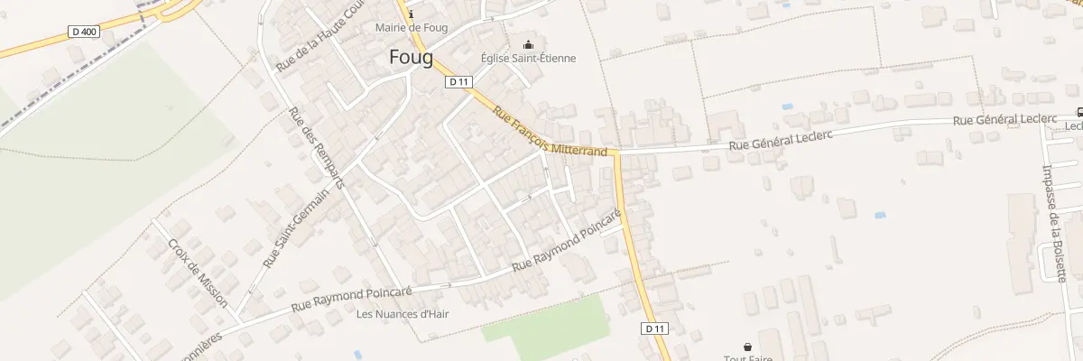 Plan du 2 Rue du Perthuis à Foug