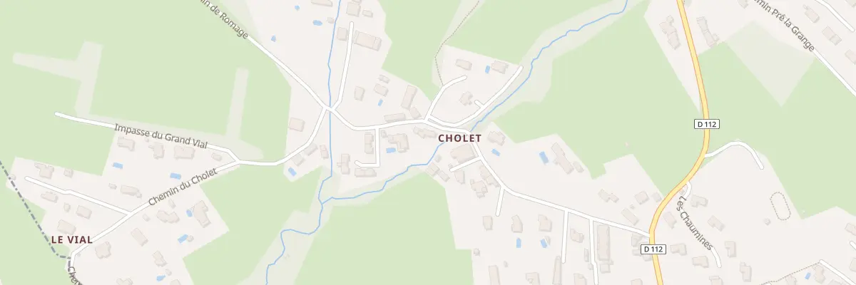 Plan du 279 Che du Cholet à Herbeys