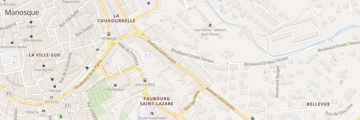 Plan du 19B Av Saint Lazare à Manosque