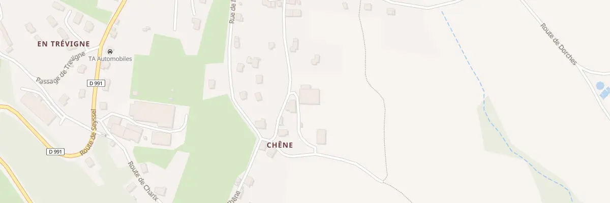 Plan du 14 Che de Chêne à Chanay