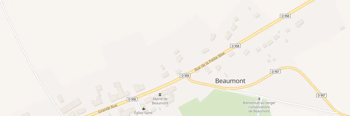 Plan du 2 Rue de la Petite Bise à Beaumont