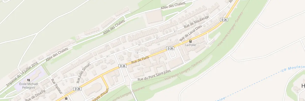 Plan du 161 Rue de Paris à Herserange