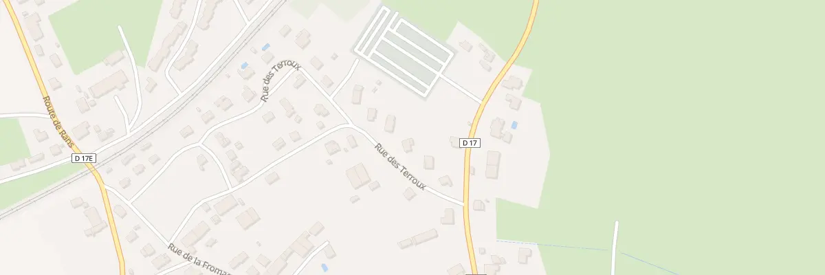 Plan du 6 Rue des Terroux à Arc-et-Senans