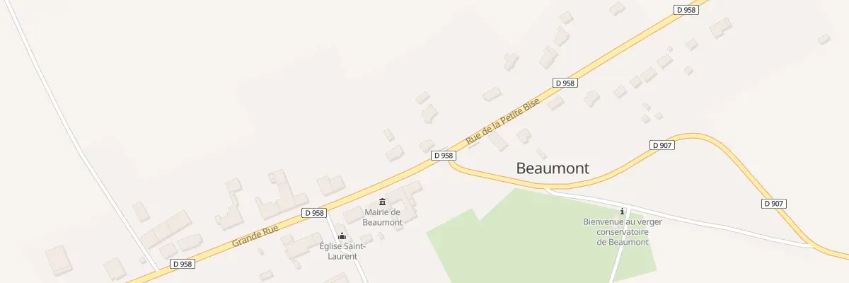 Plan du 1 Gr Grande Rue à Beaumont