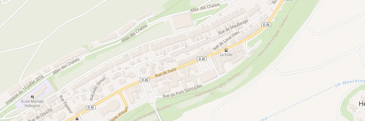 Plan du 163 Rue de Paris à Herserange