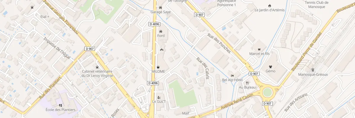 Plan du 111A Rue des Ponches à Manosque