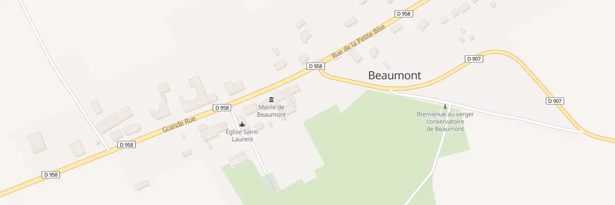 Plan du 4 Gr Grande Rue à Beaumont