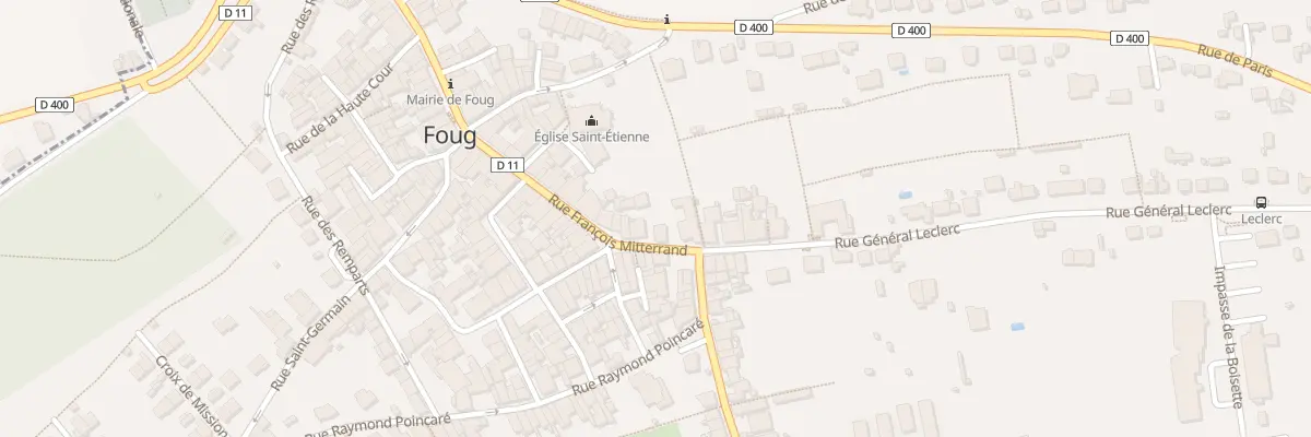 Plan du 6 Rue François Mitterrand à Foug
