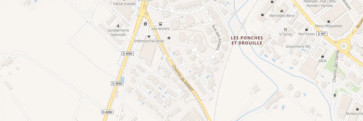 Plan du 177 Che de Robert à Manosque