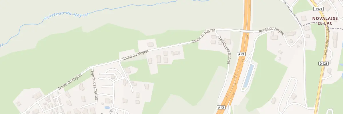 Plan du 595 Rte du Neyret à Novalaise