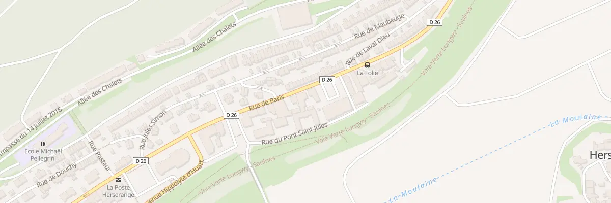 Plan du 152 Rue de Paris à Herserange