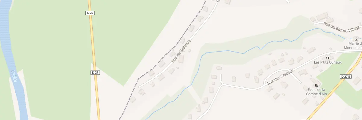 Plan du 7 Rue de Belle Vue à Monnet-la-Ville