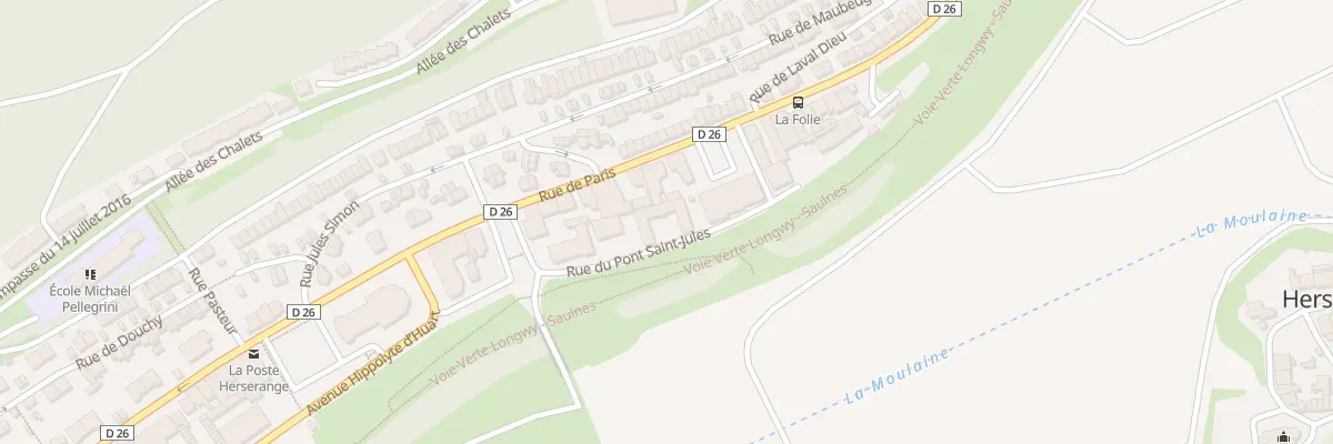 Plan du 23 Rue du Pont Saint Jules à Herserange