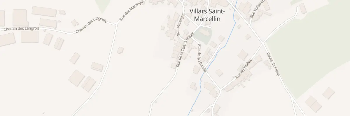 Plan du 12 Rue de la Cure A Villars à Bourbonne-les-Bains