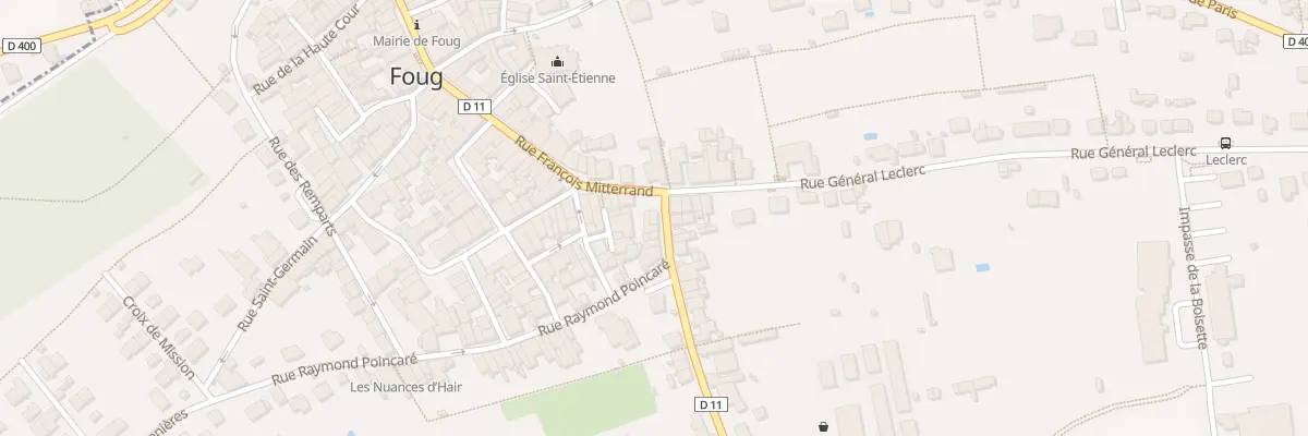 Plan du 2 Rue du General de Gaulle à Foug