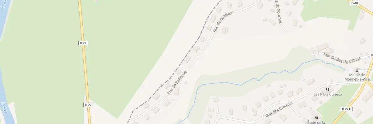 Plan du 16 Rue de Belle Vue à Monnet-la-Ville