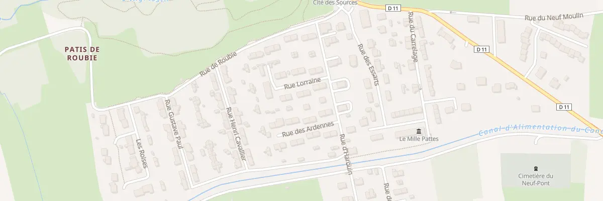 Plan du 7 Rue Lorraine à Foug