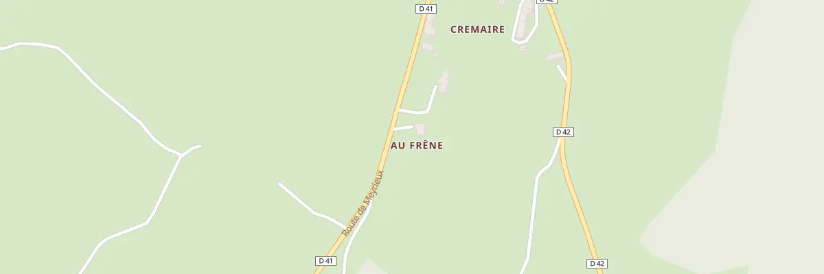 Plan du 5157F Au Frene à Meyrieux-Trouet