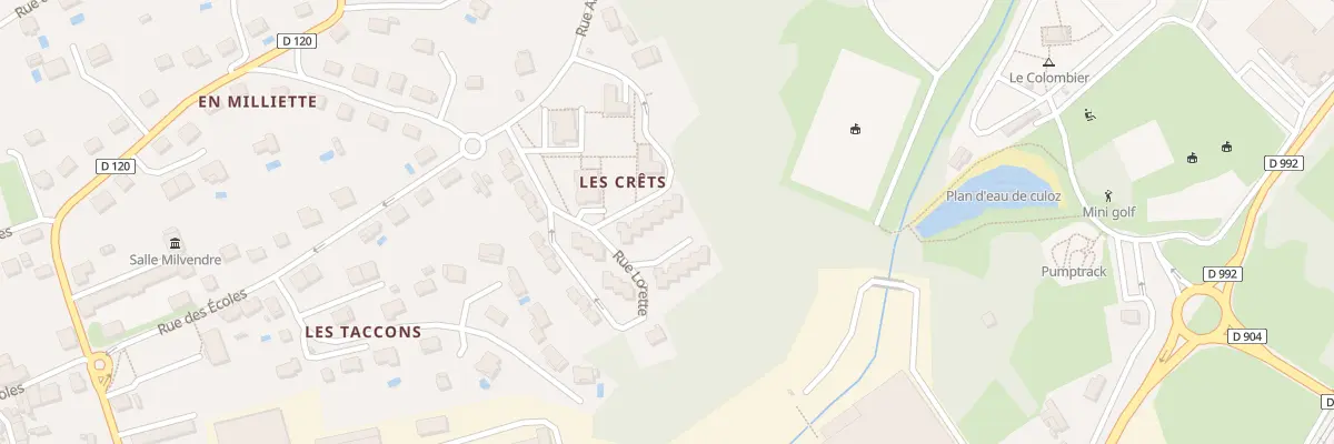 Plan du 9005 Rue Lorette à Culoz-Béon