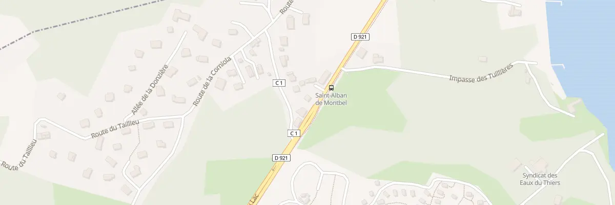 Plan du 714 Rte du Lac à Saint-Alban-de-Montbel