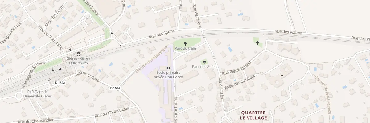Plan du 30 Rue de la Plaine à Gières