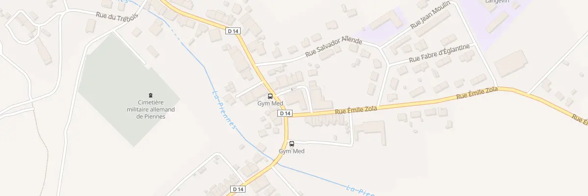 Plan du 1 Rue Emile Zola à Piennes