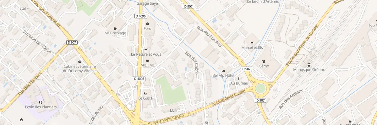 Plan du 68 Rue des Cabris à Manosque
